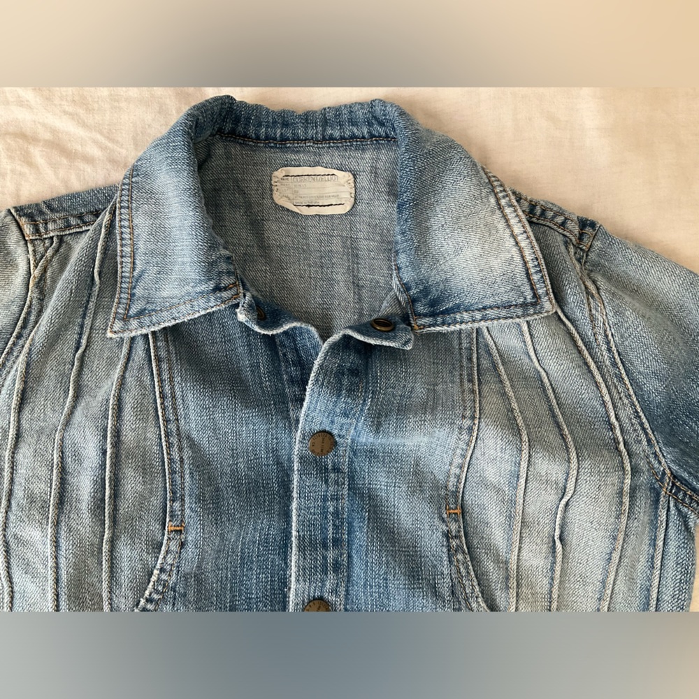 Current/Elliott cropped denim jacket, xs jean jacket - Picture 3 of 12